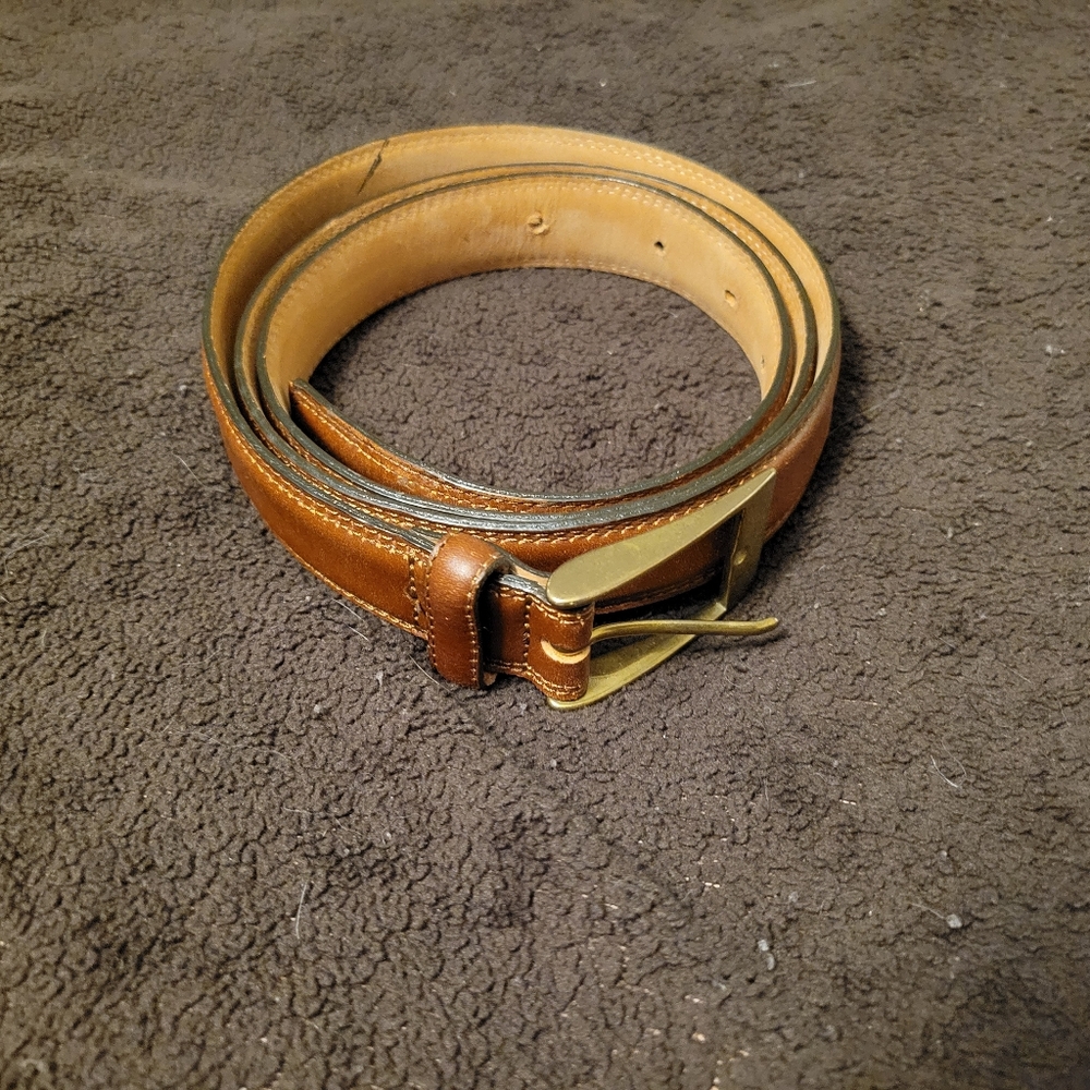 Mens italian leather belt